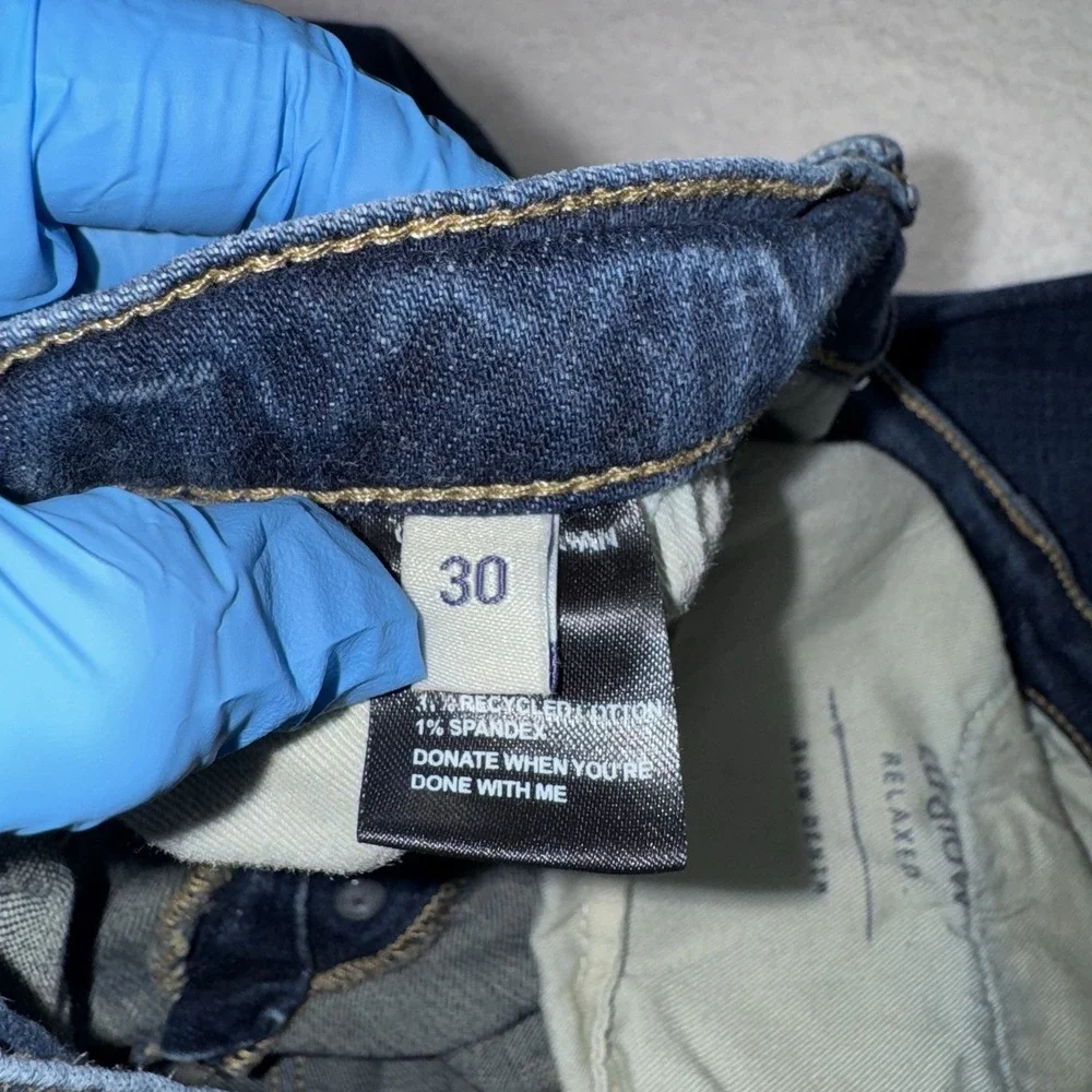 Oliver Logan Ludlow Relaxed Fit Button Fly Denim Jeans Blue Women's Size 30 - Picture 8 of 9